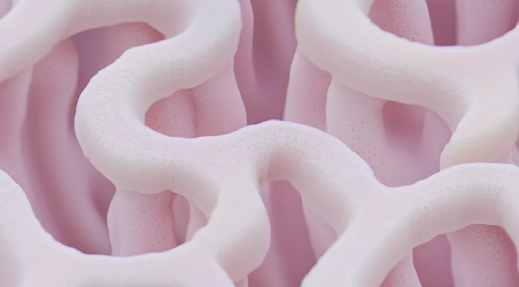 Textura orgánica en tonos rosados, imagen abstracta de la mucosa